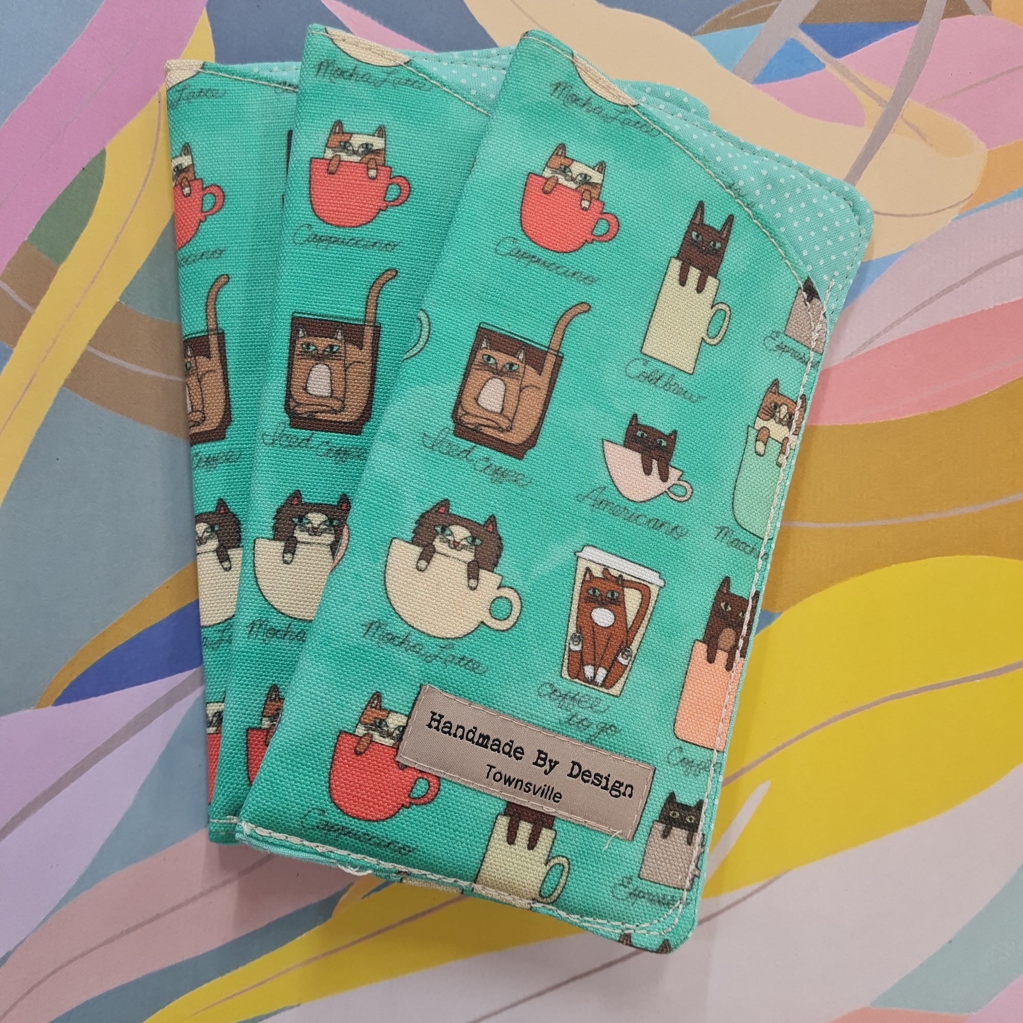 Sunglasses case. Coffee cats