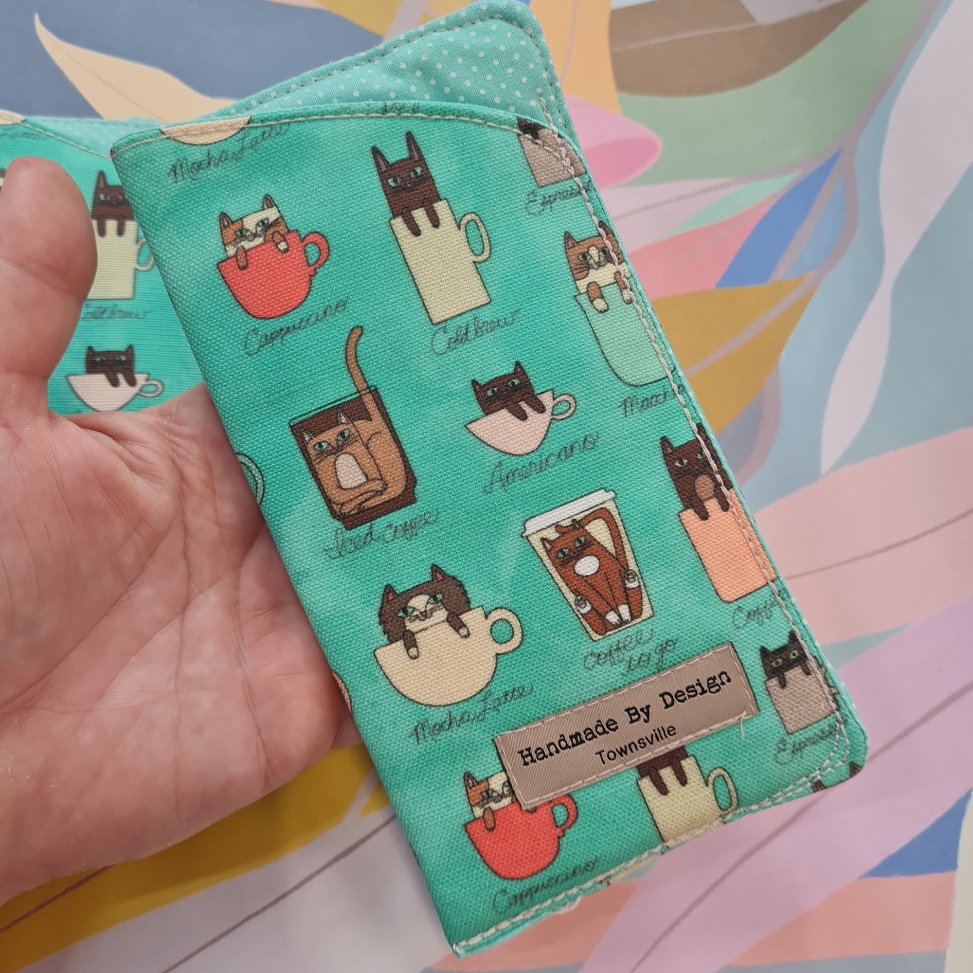 Sunglasses case. Coffee cats