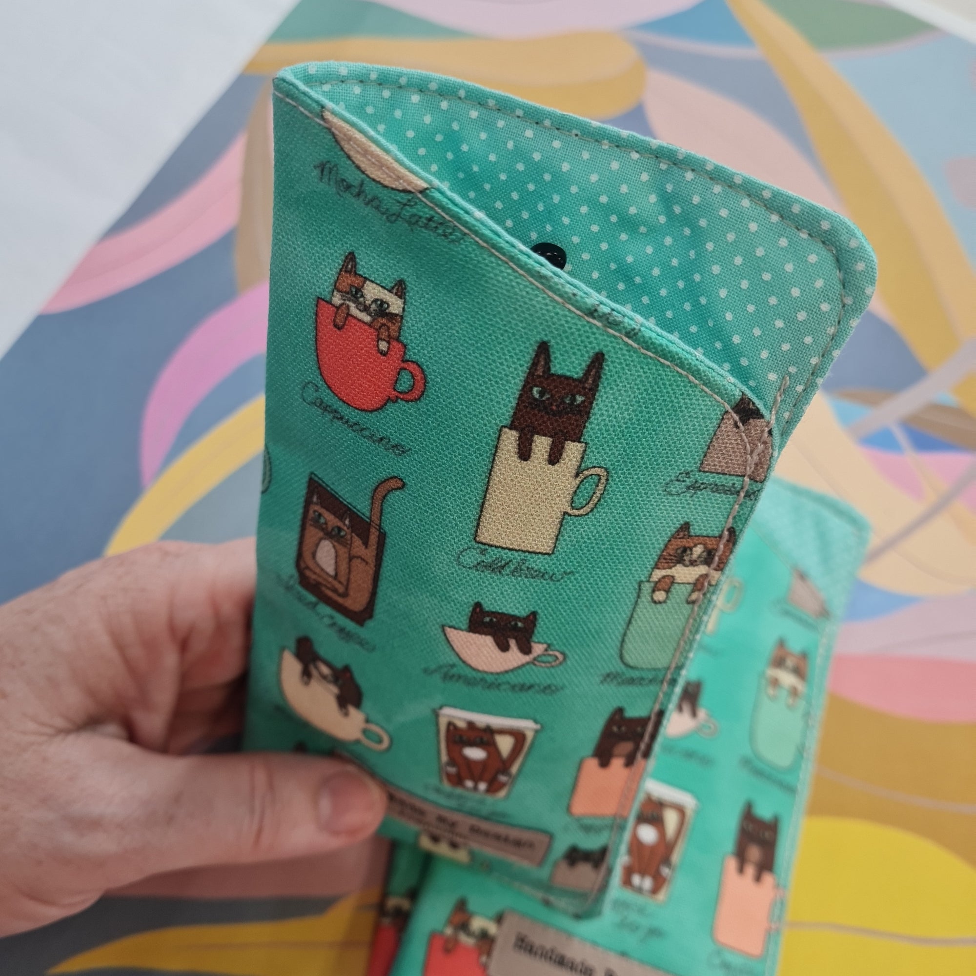 Sunglasses case. Coffee cats