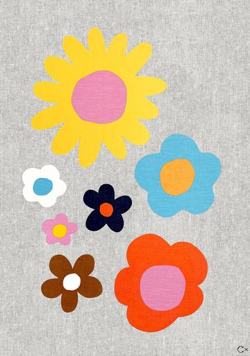 Castle and Things Art Tea Towel