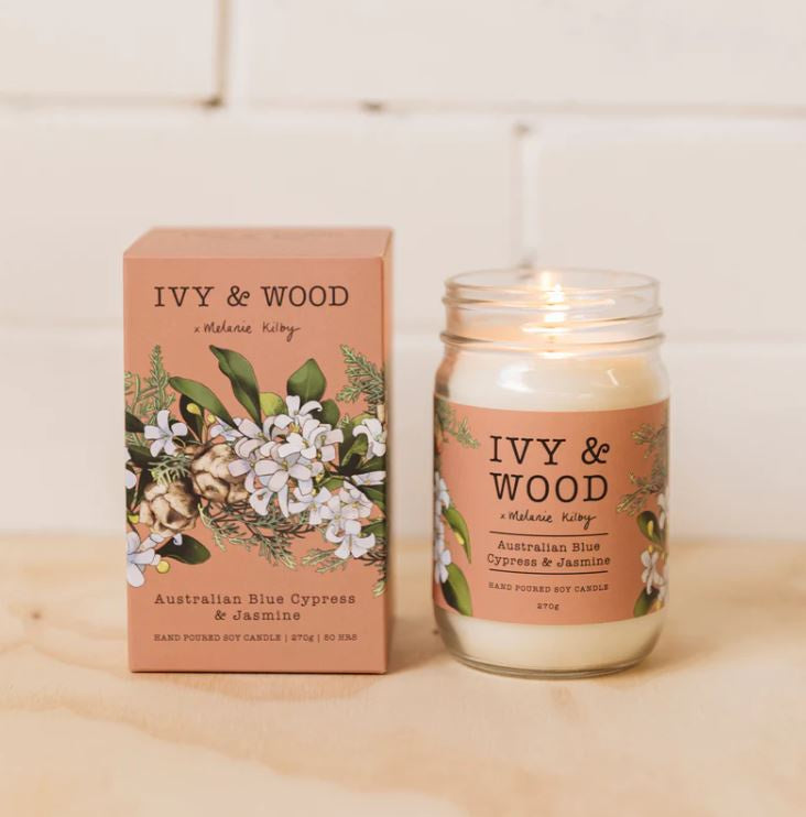 Australiana: Australian Blue Cypress & Jasmine Scented Candle