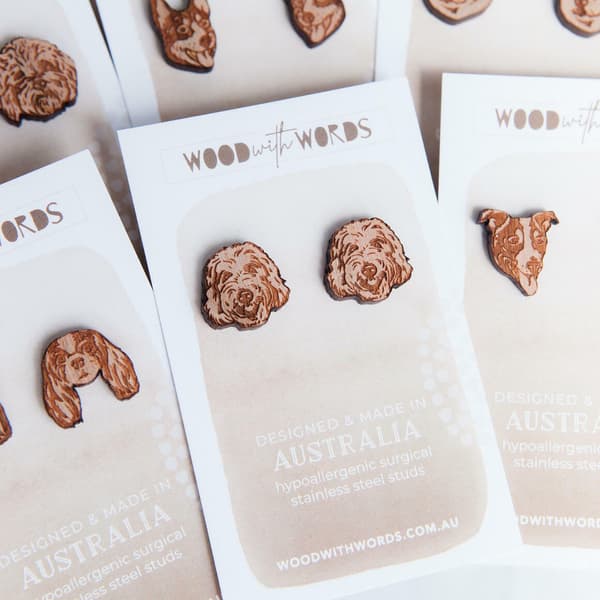 Wooden Dog Studs
