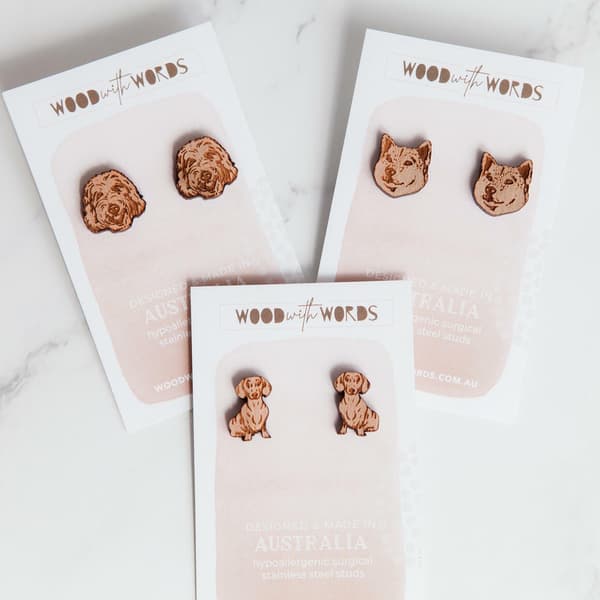 Wooden Dog Studs