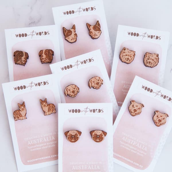Wooden Dog Studs