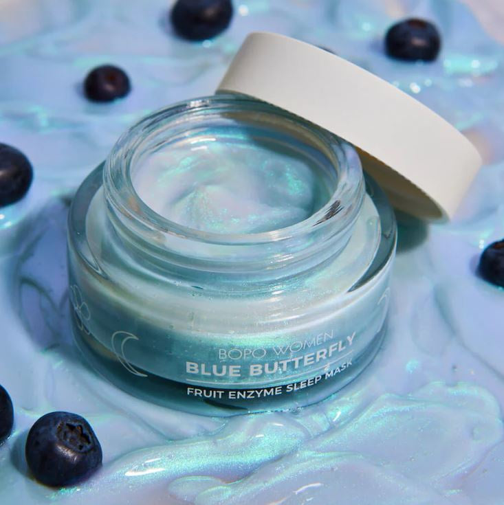 Blue Butterfly Sleep Mask