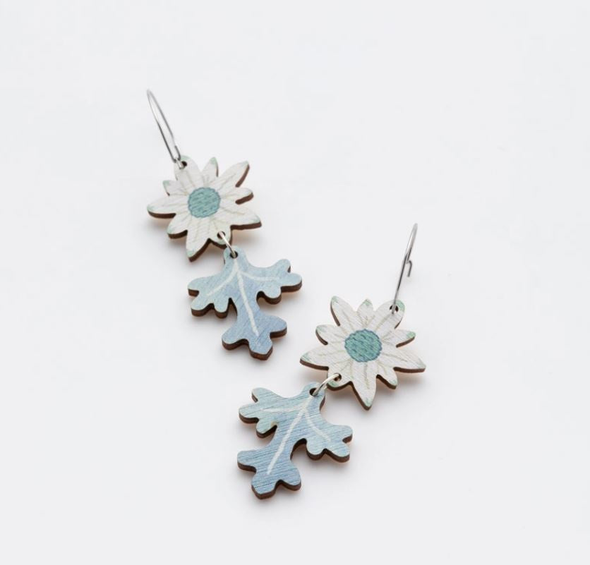 Flannel Flower Hoops