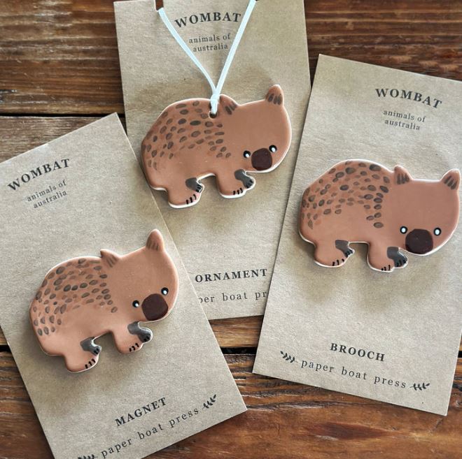 Wombat Brooch
