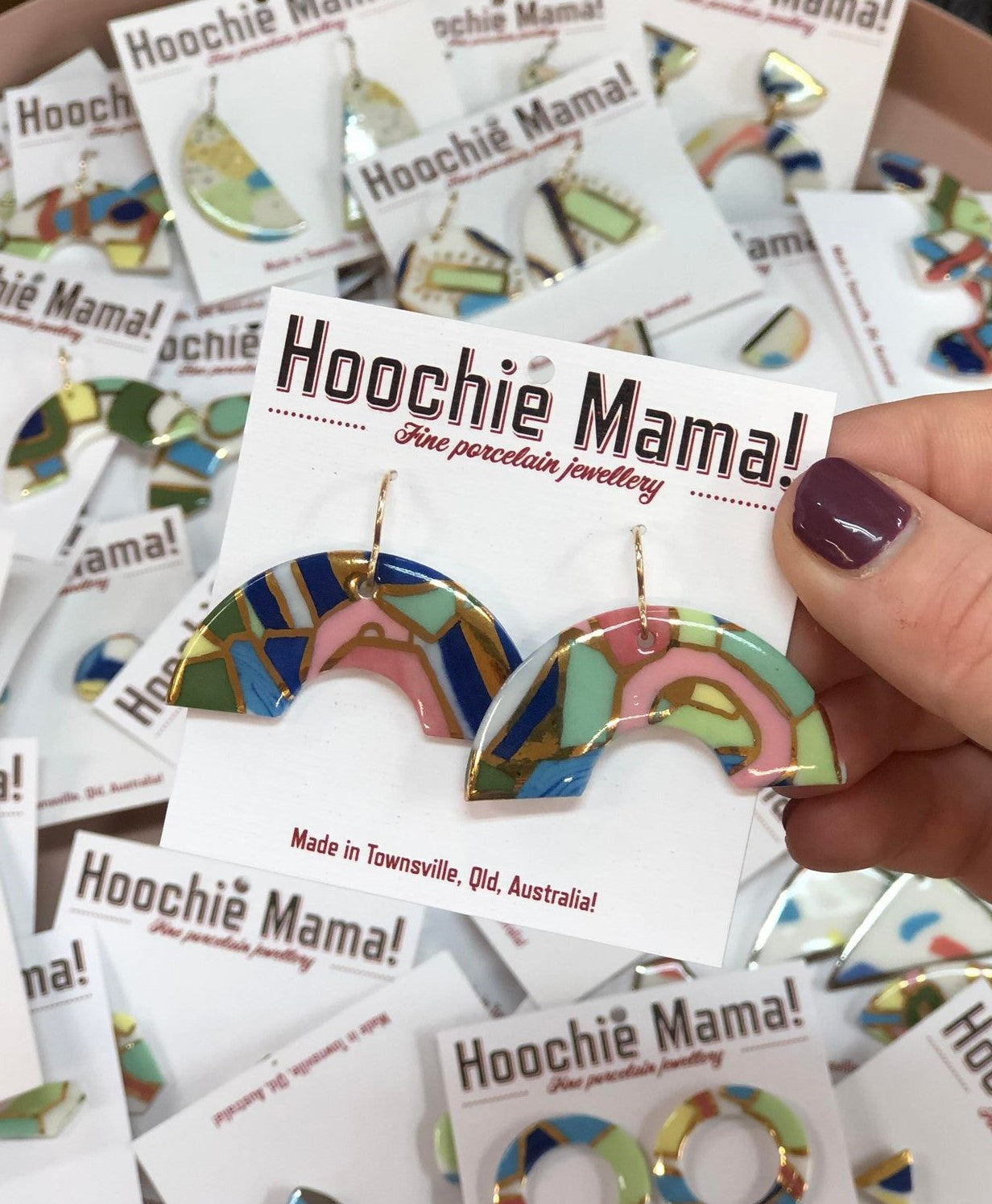 Hoochie Mama Ceramic Earrings