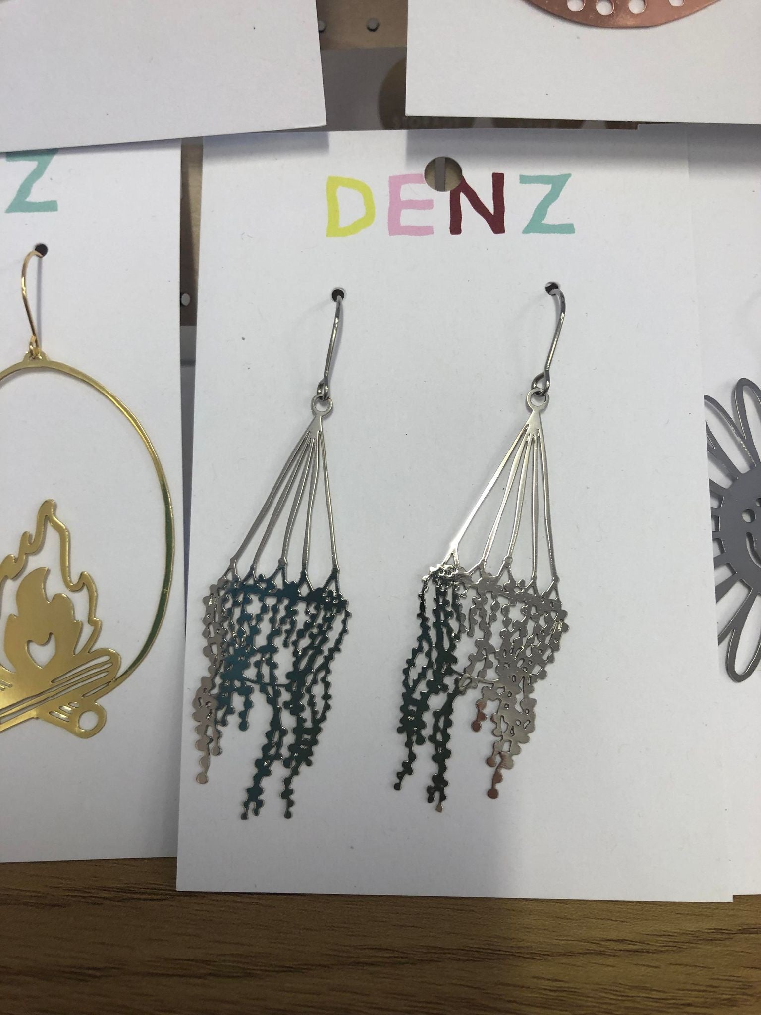 Denz hanging basket #2 silver