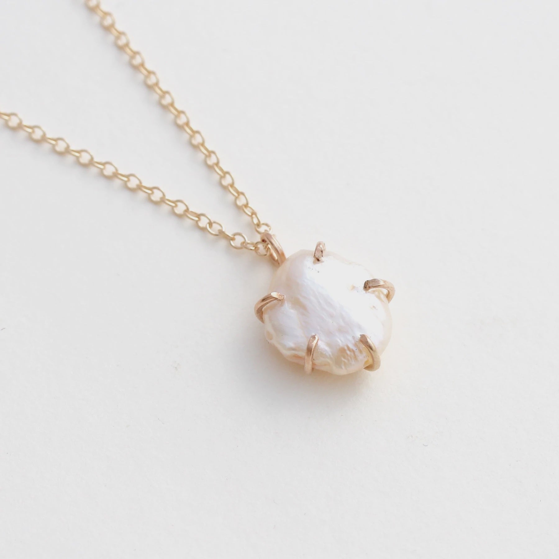 White Fresh Water Pearl  Necklace