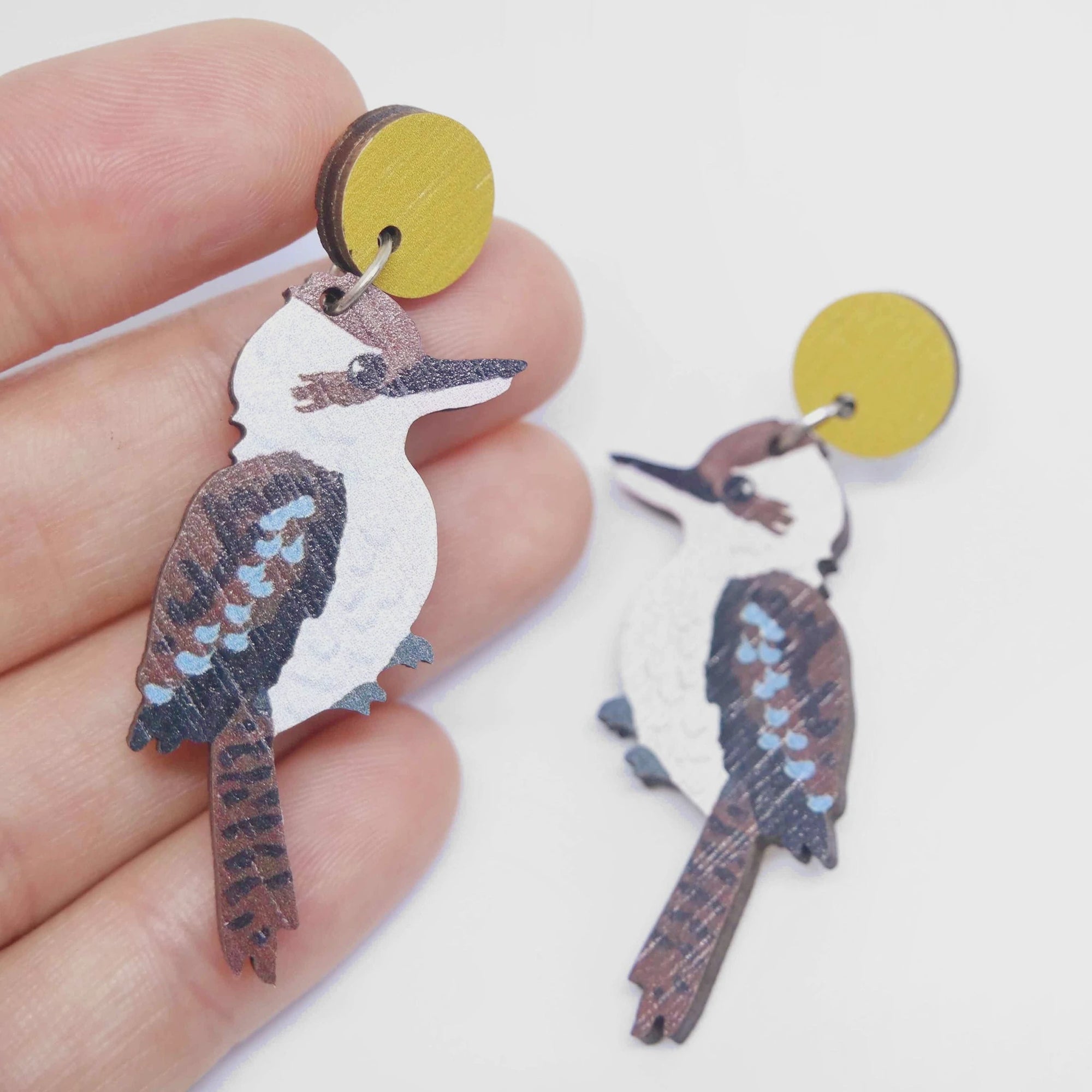 Kookaburra Wooden Earrings